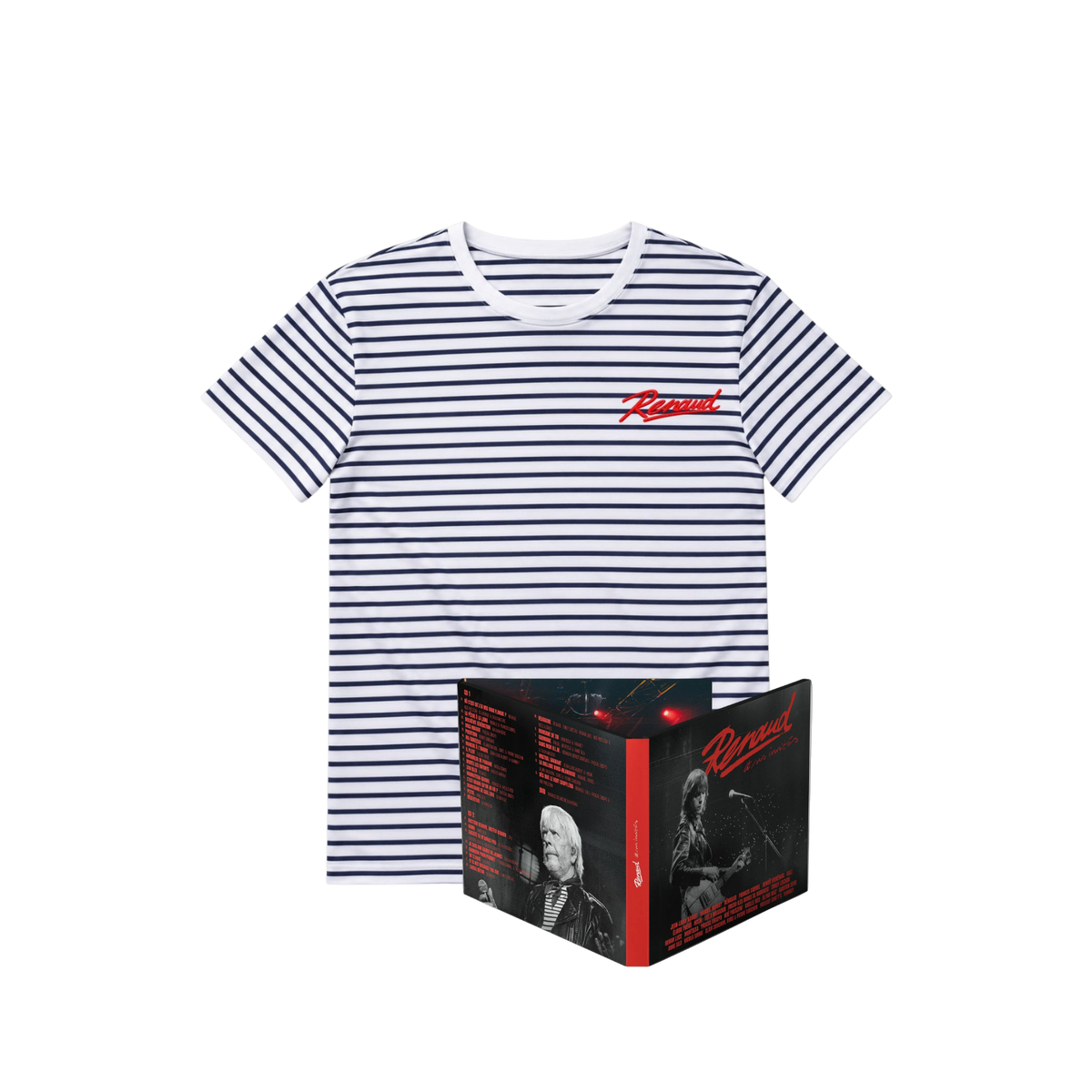 Pack Album au choix "Renaud et ses invités" + Marinière Manche Courte