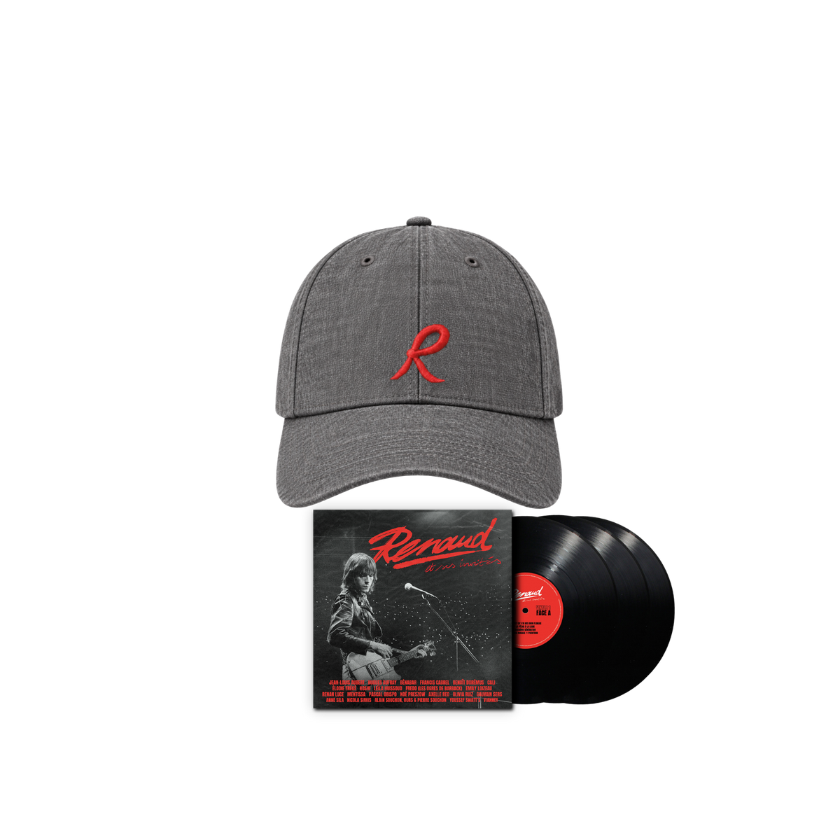 Pack Album au choix "Renaud et ses invités" + Casquette