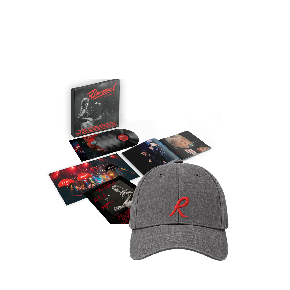 Pack Album au choix "Renaud et ses invités" + Casquette